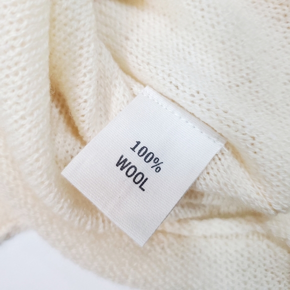 Ruehl No. 925 Wool Sweater - Size L Cream - Picture 8 of 9